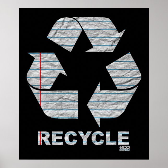 Póster Poster de reciclaje de portátiles (Frente)