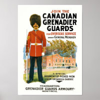Poster de reclutamiento de los guardias de granada