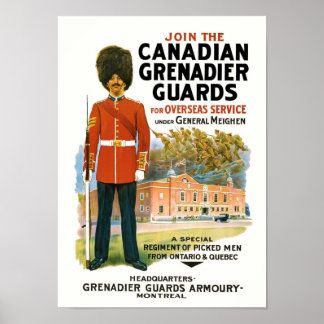 Póster Poster de reclutamiento de los guardias de granada