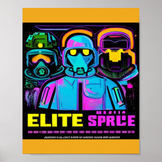 Póster Poster de reclutamiento de propaganda cibernética