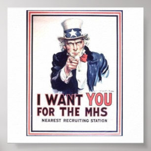Póster Poster de reclutamiento militar