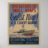 Poster de reclutamiento militar de la Guardia Cost