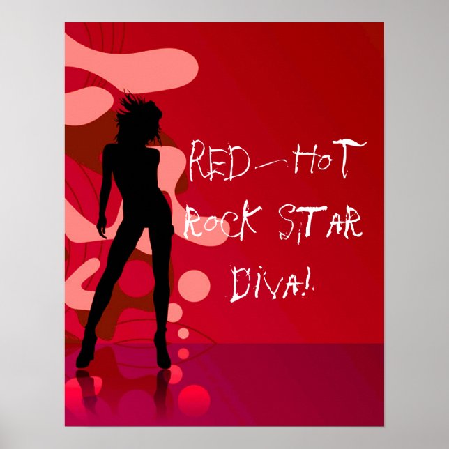 Póster Poster de Red Hot Rock Star Diva (Frente)