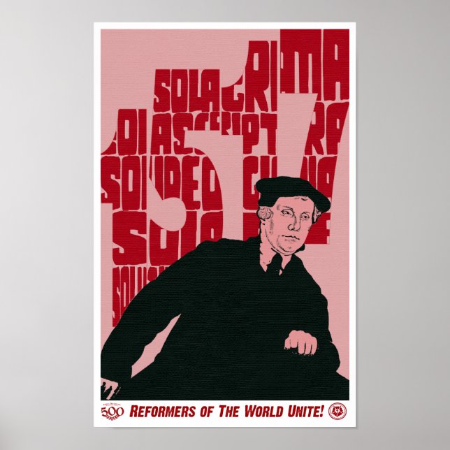 Póster Poster de Reforma del 1517 Aniversario de Martin L (Frente)