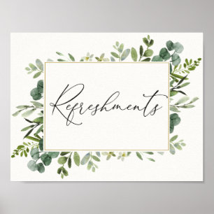 Póster Poster de refrescos de eucalipto