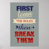 Poster de reglas de interrupción