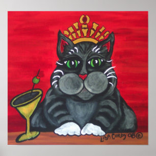Póster Poster de reina de gato