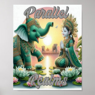 Póster Poster de reinos paralelos