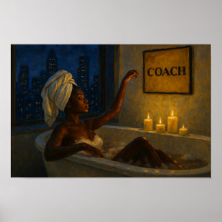 Póster Poster de Relajación de Lujo por Noche Tardía