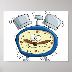 Póster Poster de reloj de alarma sonora