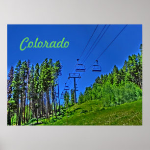 Póster Poster de remontes de Colorado