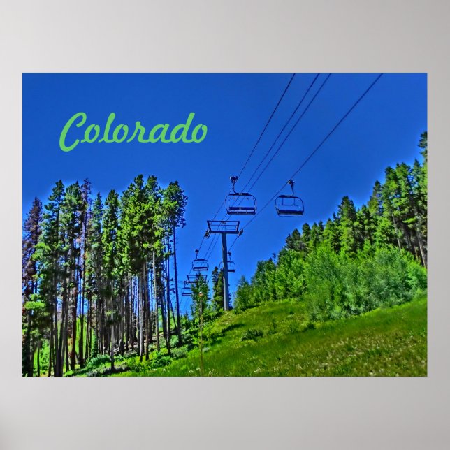 Póster Poster de remontes de Colorado (Frente)