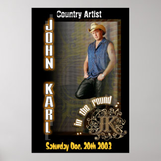 Póster poster de rendimiento de jk