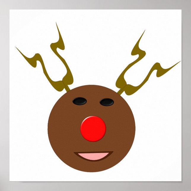 Póster Poster de renos de ciberNavidades (Frente)