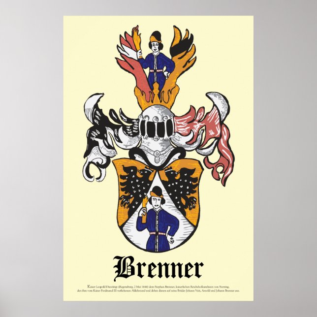 Póster Poster de reposo de familia Brenner 24x36 (Frente)