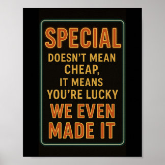 Póster Poster de restaurantes divertidos Daily Specials