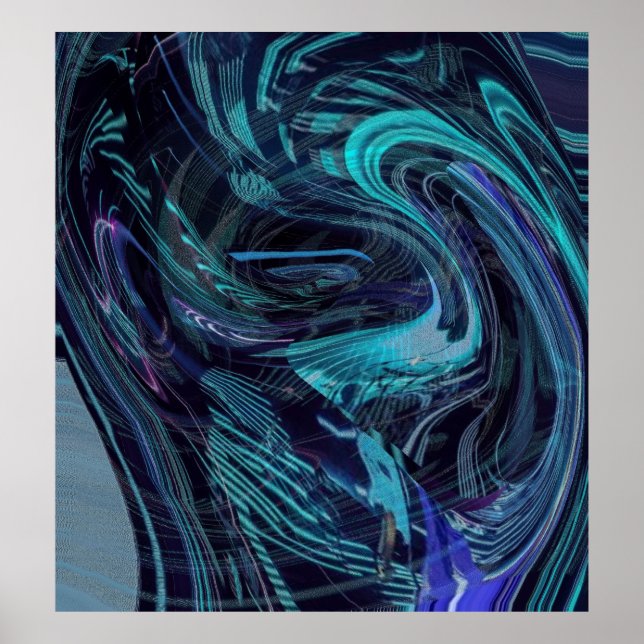 Póster Poster de resumen de distorsión de espacio y tiemp (Frente)