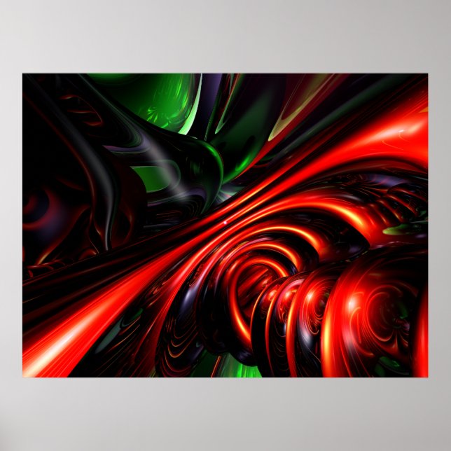 Póster Poster de resumen de payaso enojado (Frente)