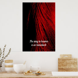 Póster Poster de resumen de Red Horse Mane