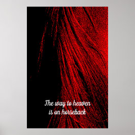 Póster Poster de resumen de Red Horse Mane