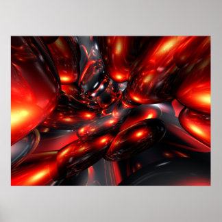 Póster Poster de resumen de Rum Rojo