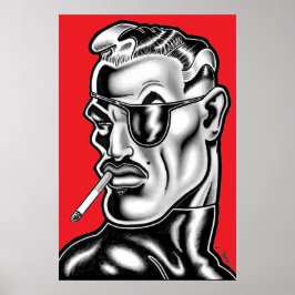 Póster Poster de retrato Jet Latex™/Glamour