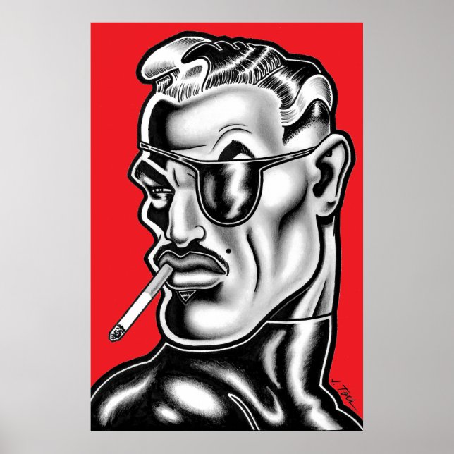 Póster Poster de retrato Jet Latex™/Glamour (Frente)