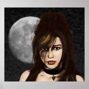 Póster Poster de retrato nocturno