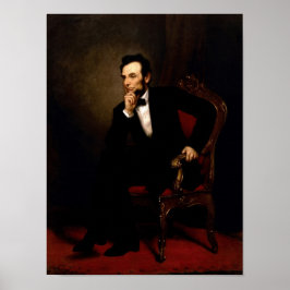 Póster Poster de Retrato Oficial de Abraham Lincoln