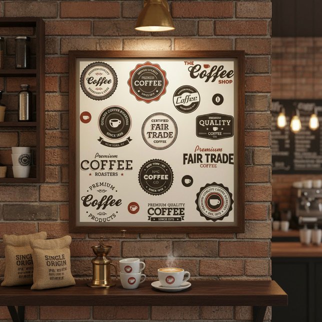 Póster Poster de Retro Coffee Labels (Subido por el creador)