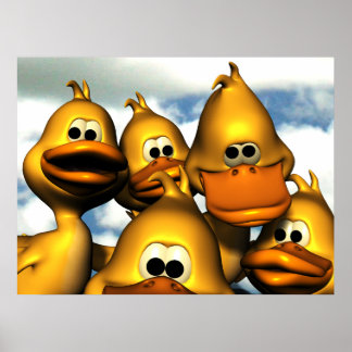 Póster Poster de reunión de duck