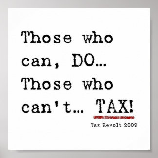 Póster Poster de Revuelta de Impuestos 2009