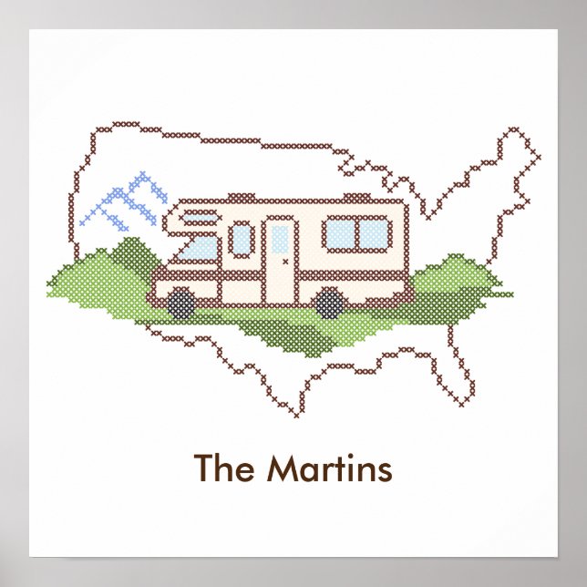 Póster Poster de Road Trip USA (Frente)