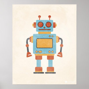 Póster Poster de Robot de época