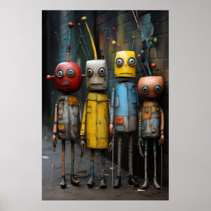 Póster Poster de robótica