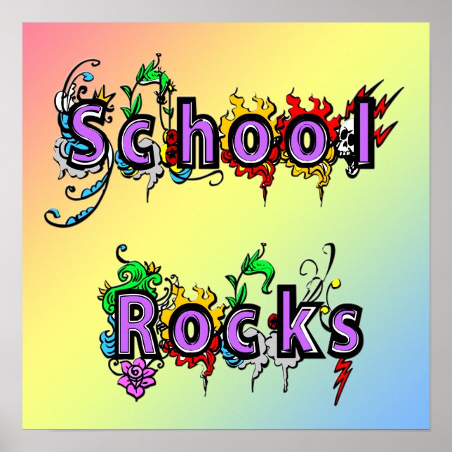 Póster Poster de Rocas Escolares (Frente)