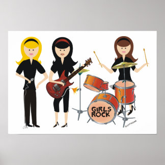 Póster Poster de rock chicas