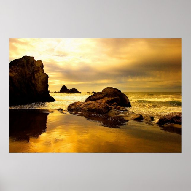 Póster Poster de rock oceánico (Frente)