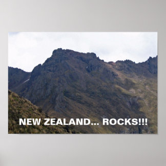 Póster Poster de Rocks de Nueva Zelanda