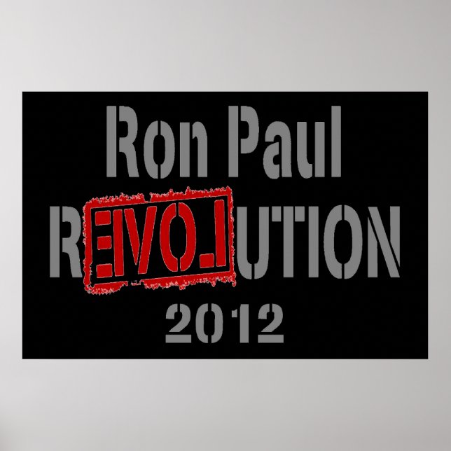 Póster Poster de Ron Paul Revolution 2012 (Frente)