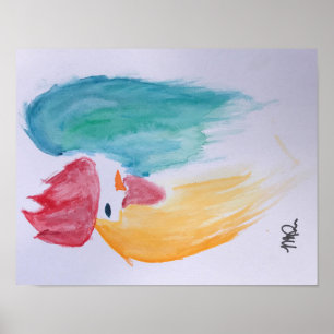Póster Poster de Roo de la acuarela
