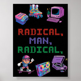 Póster Poster de ropa de calle de los años 90