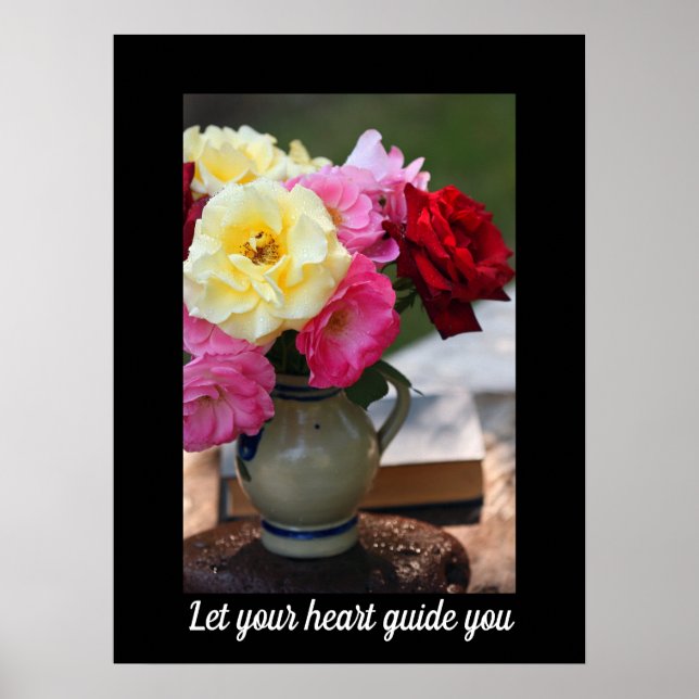 Póster Poster de Rosas Bouquet Colorful (Frente)