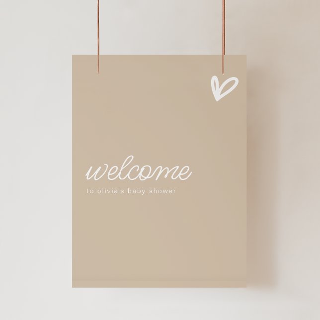 Póster Poster de Rótulo de Baby Shower de bienvenida (Subido por el creador)