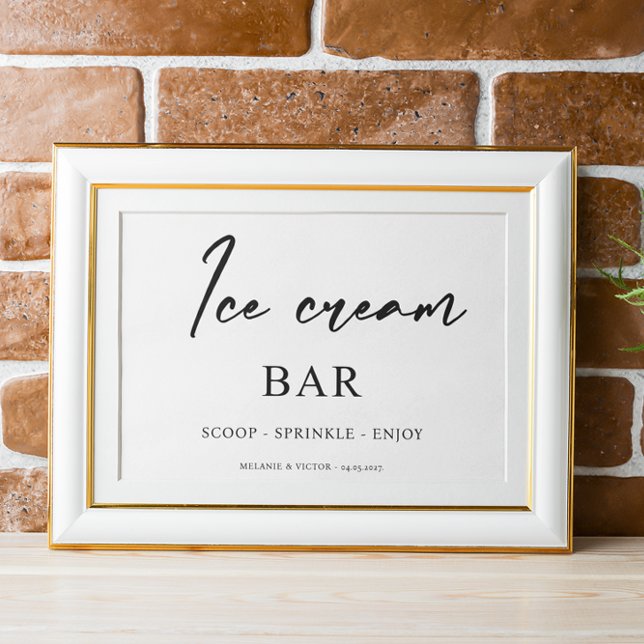 Póster Poster de Rótulo de Boda de helado bar (Subido por el creador)