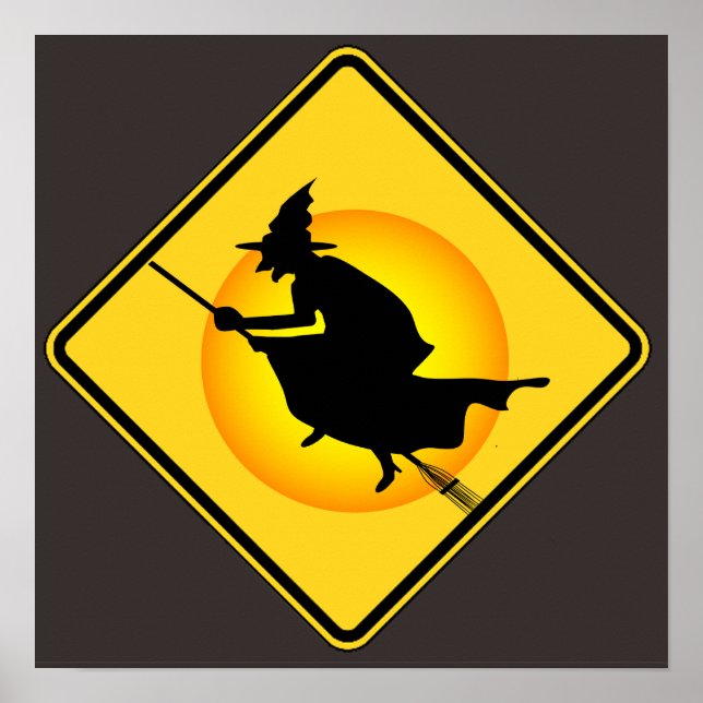 Póster Poster de Rótulo de Brujas de Halloween (Frente)
