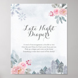 Póster Poster de Rótulo de los animadores nocturnos con f