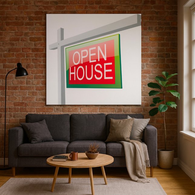 Póster Poster de Rótulo inmobiliario de la casa abierta (Subido por el creador)
