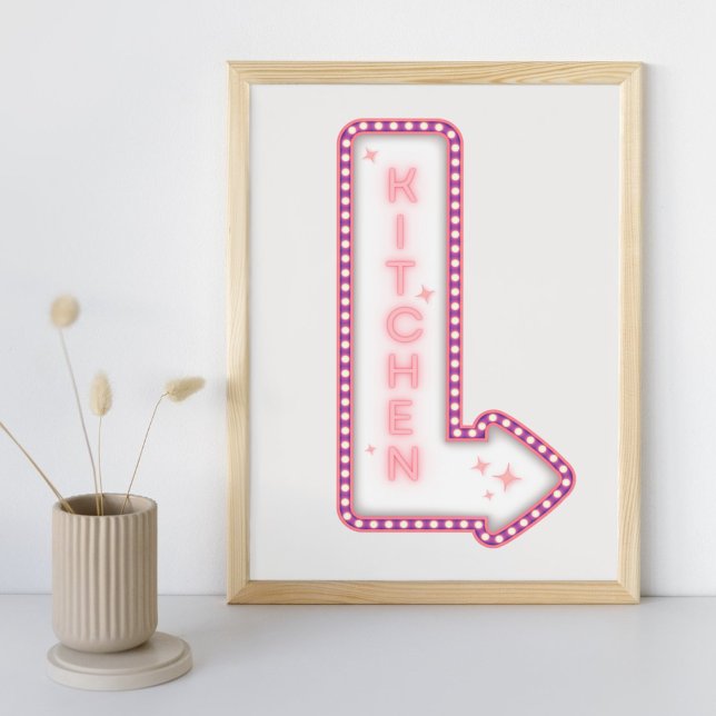 Póster Poster de Rótulo retro moderno de la cocina (Subido por el creador)
