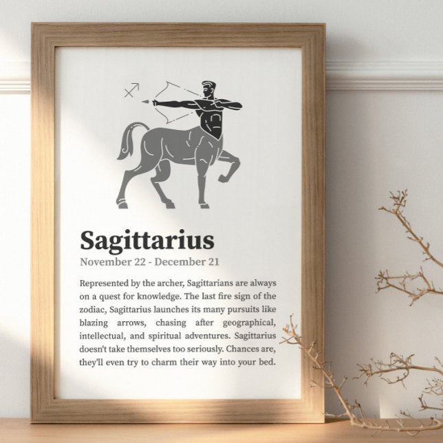 Póster Poster de Rótulo Sagittarius Zodiac (Subido por el creador)